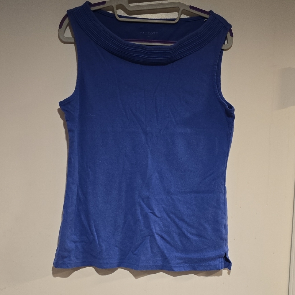 Talbots Women's Blue Sleeveless Top